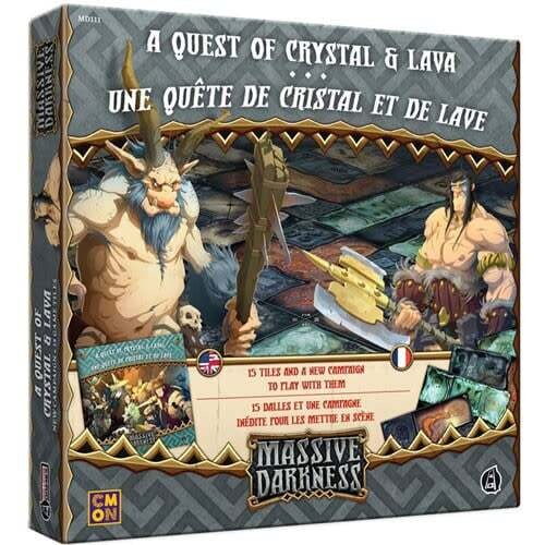 Massive Darkness: A Quest of Crystal &amp; Lava (Tile Set)