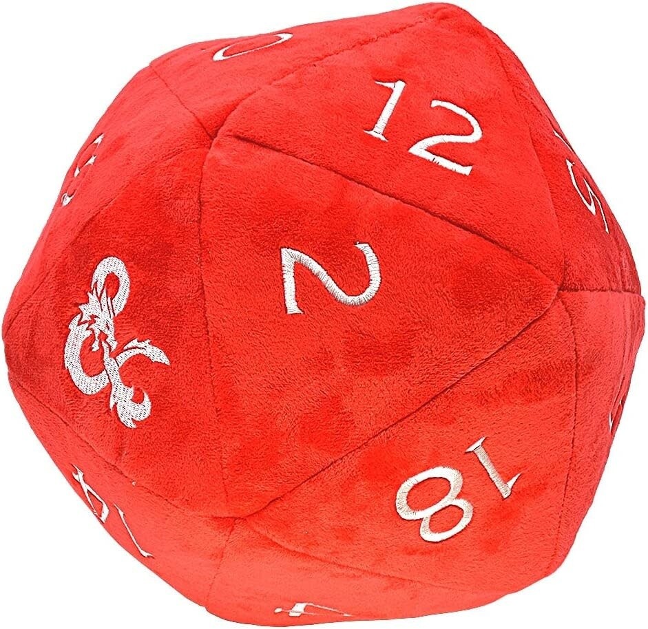 Ultra Pro: Jumbo D20 Plush - Die Red/White