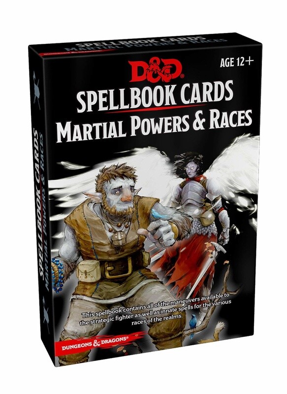 D&amp;D: Spellbook Cards - Martial Powers &amp; Races