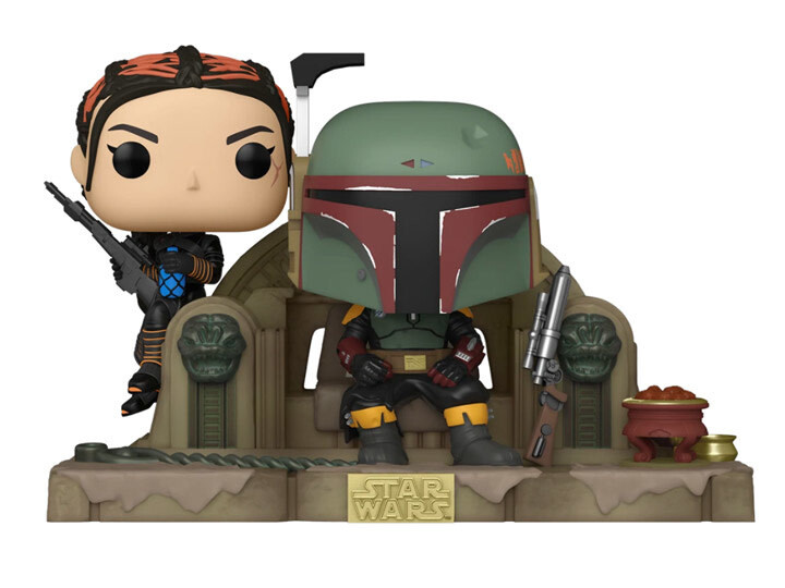 POP! The Mandalorian- Boba Fett &amp; Fennec on Throne - 486