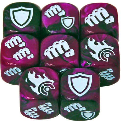 Street Fighter Miniatures Game: Purple Shadaloo Dice (8)