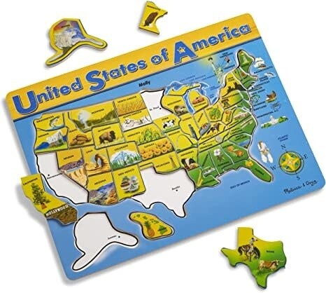 Puzzle: Wooden - United States of America