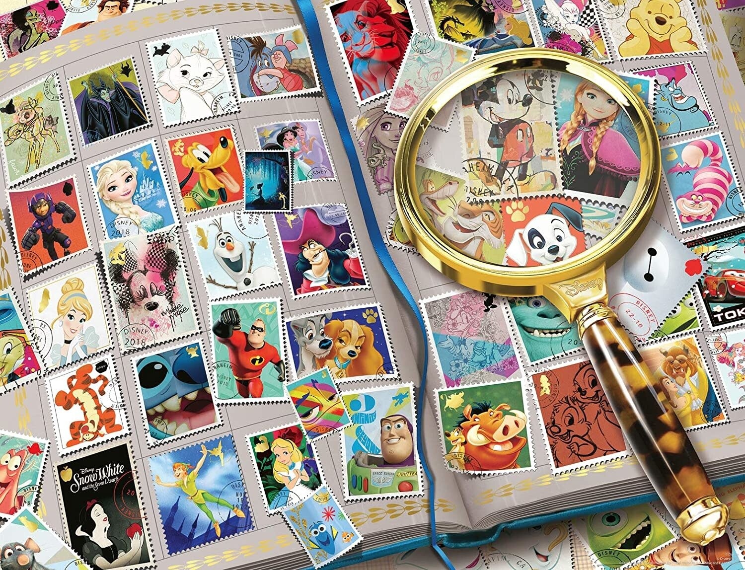 Puzzle: Disney Stamp Album (2000 Piece) - Ravensburger