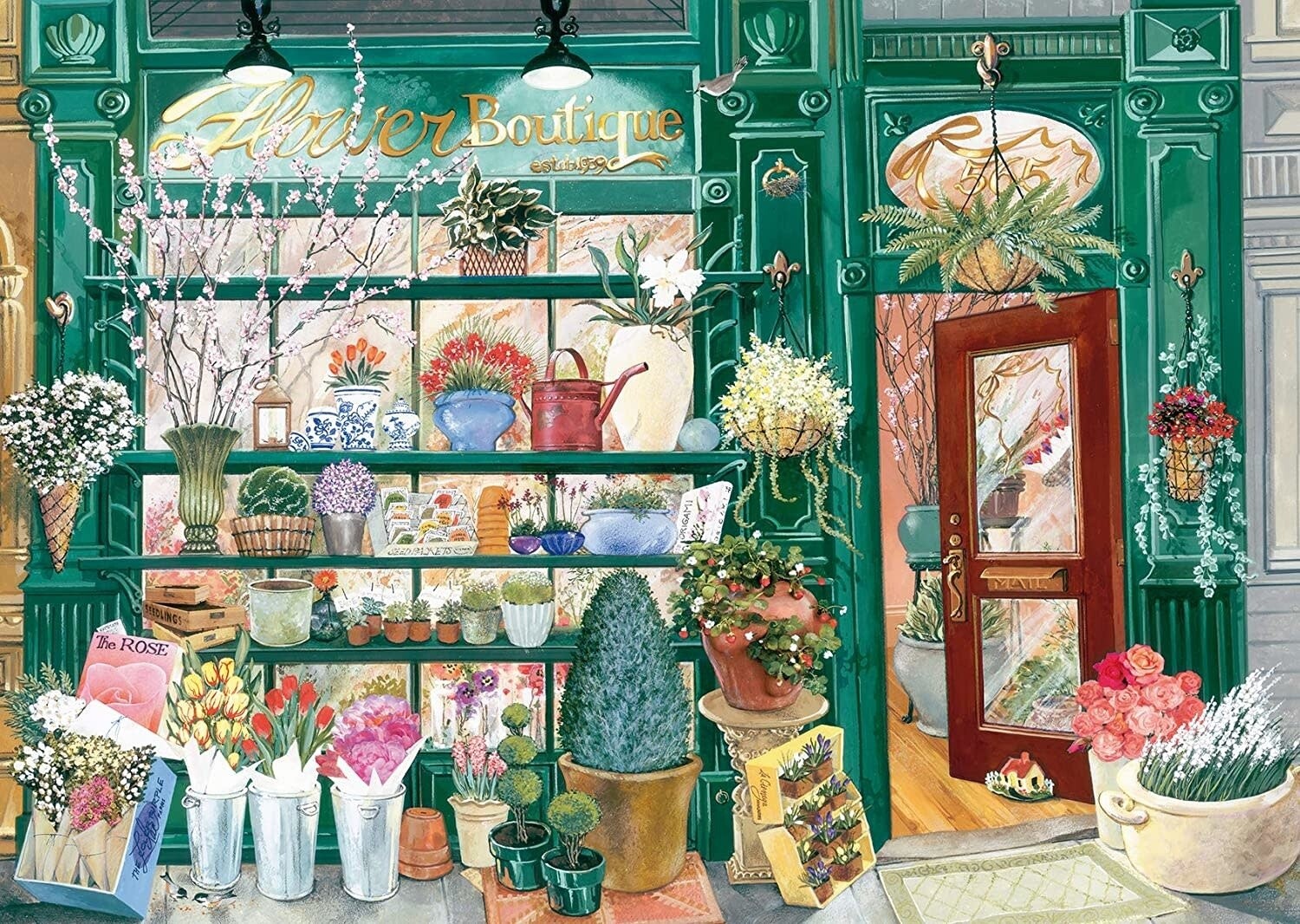 Puzzle: Flower Shop - Large Format - (300 Piece) - Ravensburger