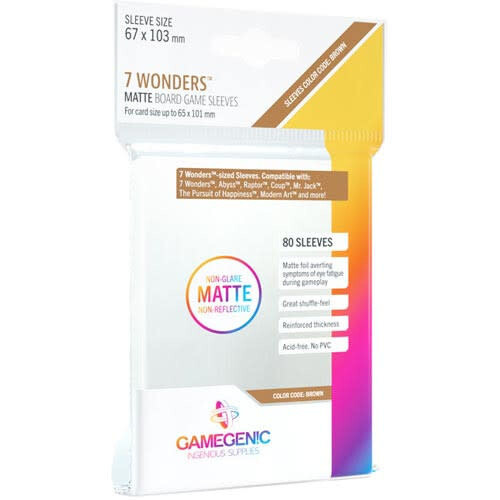 Gamegenic: Matte Sleeves - 7 Wonders (80)
