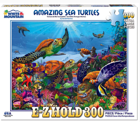 Puzzles: Amazing Sea Turtles - (300 Piece Jigsaw) - White Mountain Puzzles