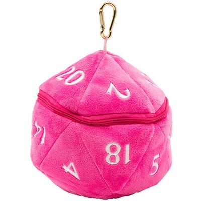 Ultra Pro: D20 Plush Dice Bag - Hot Pink