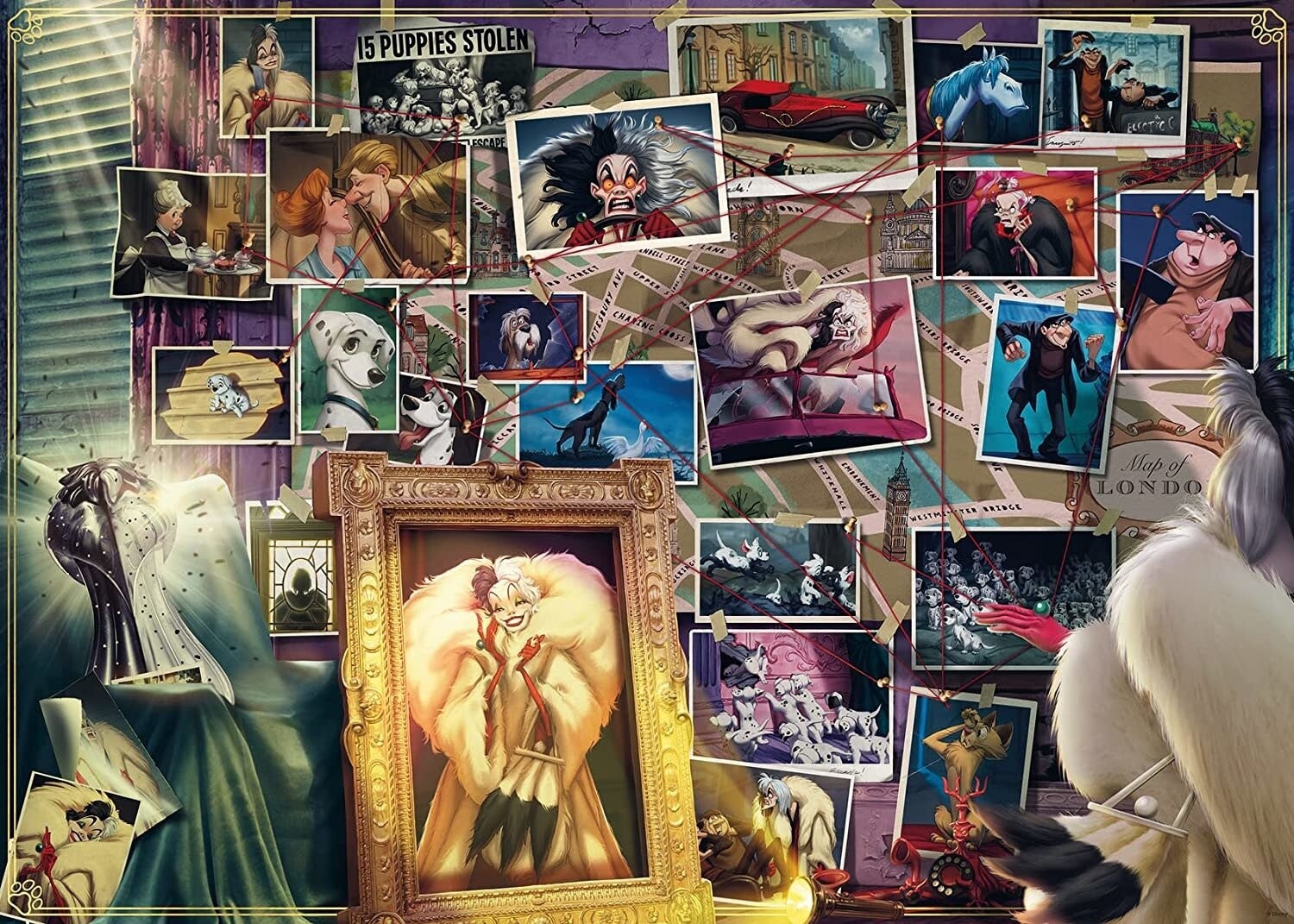 Puzzle: Disney Villainous - Cruella de Vil (1000 Piece) - Ravensburger