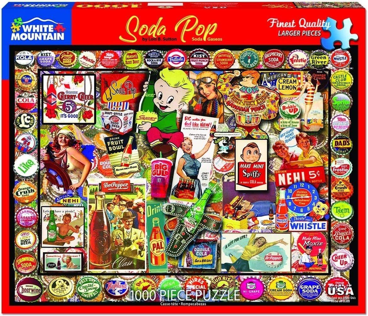 Puzzle: Soda Pop - (1000 Piece Jigsaw ) - White Mountain Puzzles