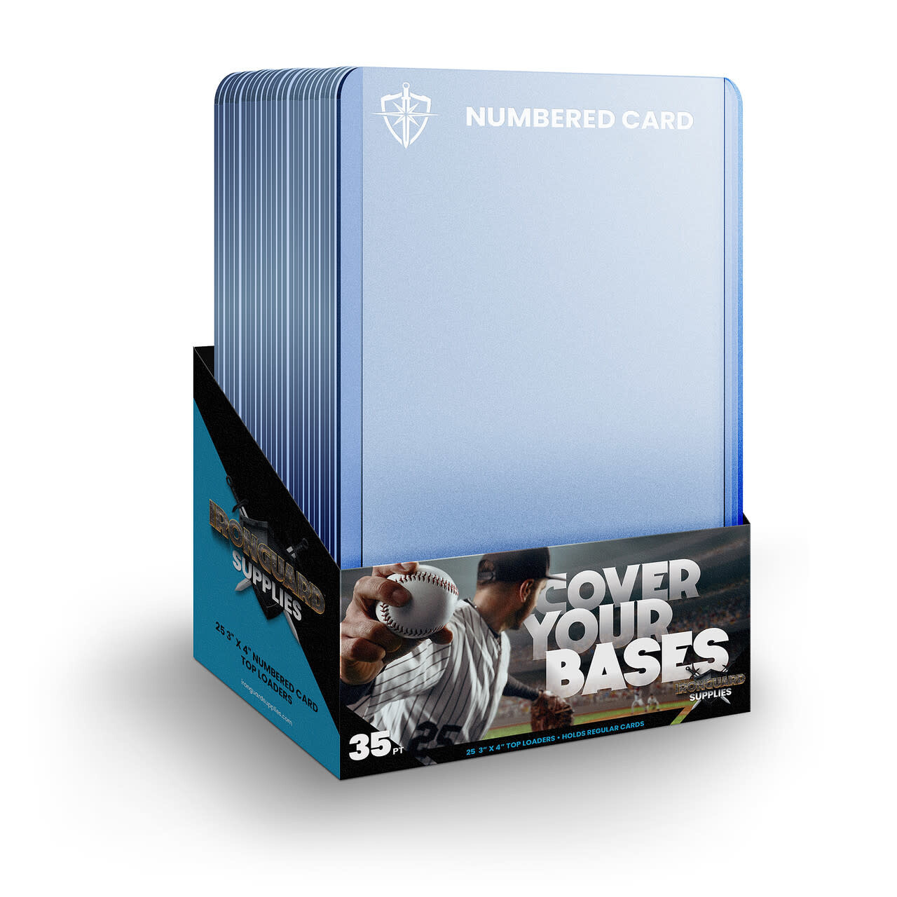 Iron Guard: Toploader - Numbered Card - 35pt / 3&quot;x4&quot; (25 Count)