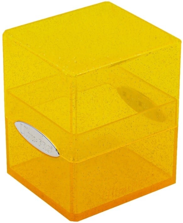 Ultra Pro - Deck Box Satin Cube (Glitter Yellow)