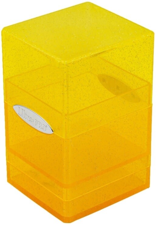 Ultra Pro - Deck Box Satin Tower (Glitter Yellow)