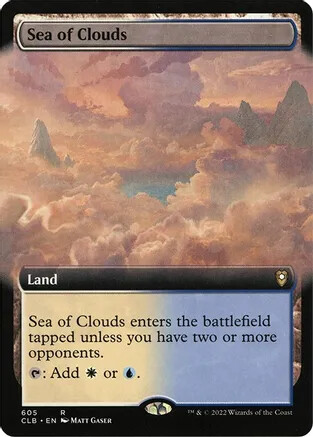 MTG Singles - (1A) - Sea of Clouds (Extended Art) (605)