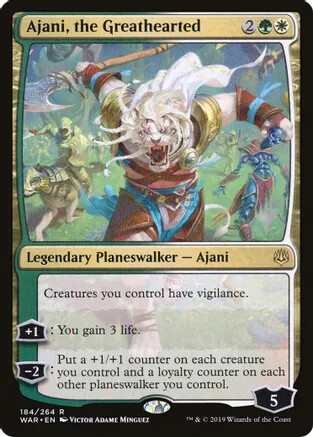 MTG Singles - (2A) - Ajani, the Greathearted (184)