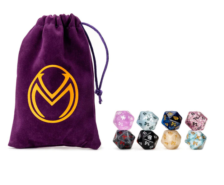 Critical Role: Vox Machina D20 Dice Set (purple bag)