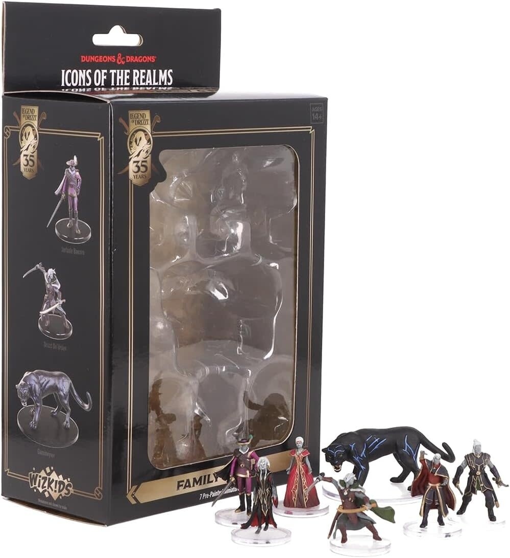 D&amp;D Icons of the Realms: The Legend of Drizzt 35th Anniversary - Family &amp; Foe Boxed Set