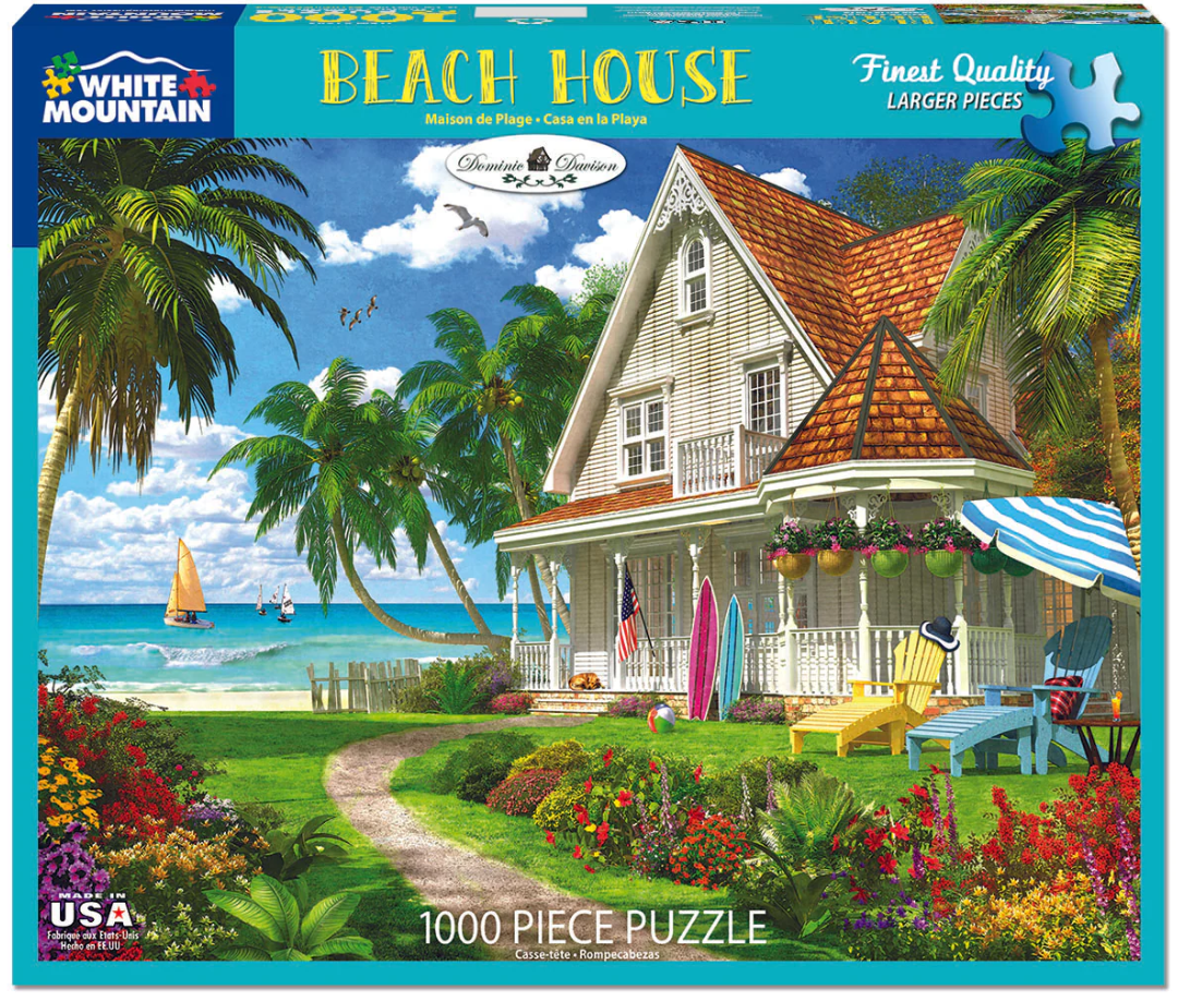 White Mountain Puzzles: Beach House (1000 Piece Jigsaw)