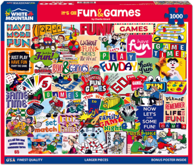 White Mountain Puzzles: It&#39;s All Fun &amp; Games (1000 Piece Jigsaw)