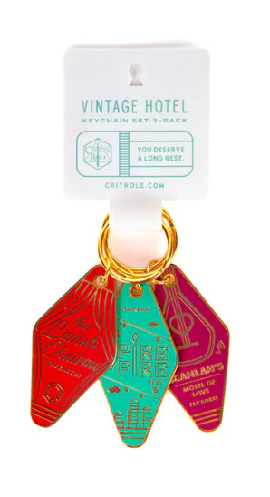 Critical Role: Vintage Hotel Keychain Set (3-Pack)