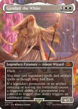 MTG Singles - (1A) - Gandalf the White (Borderless) (442)