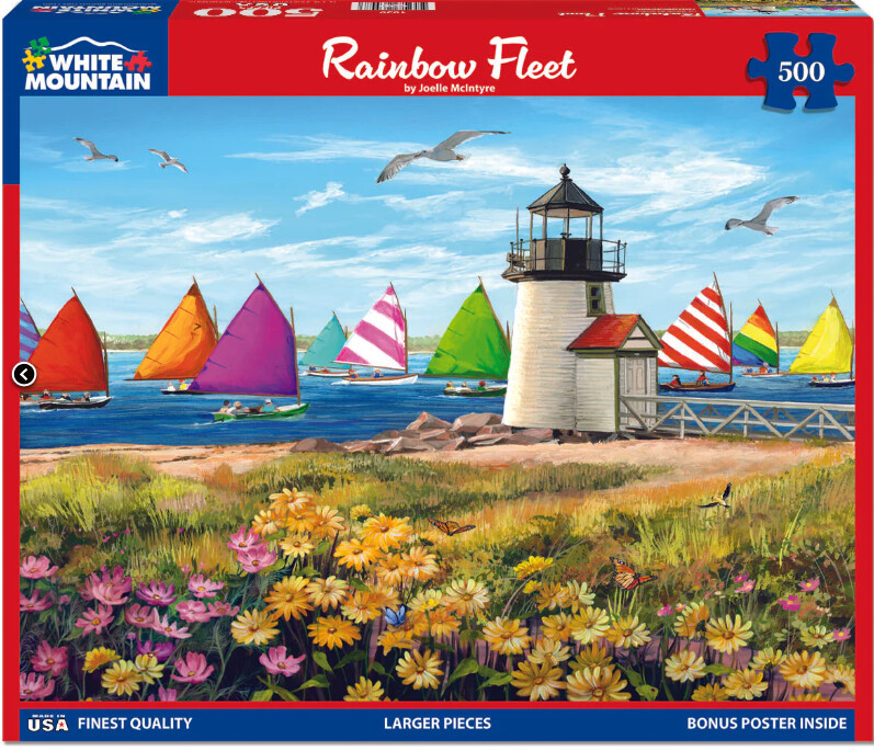White Mountain Puzzles: Rainbow Fleet (500 Piece Jigsaw)