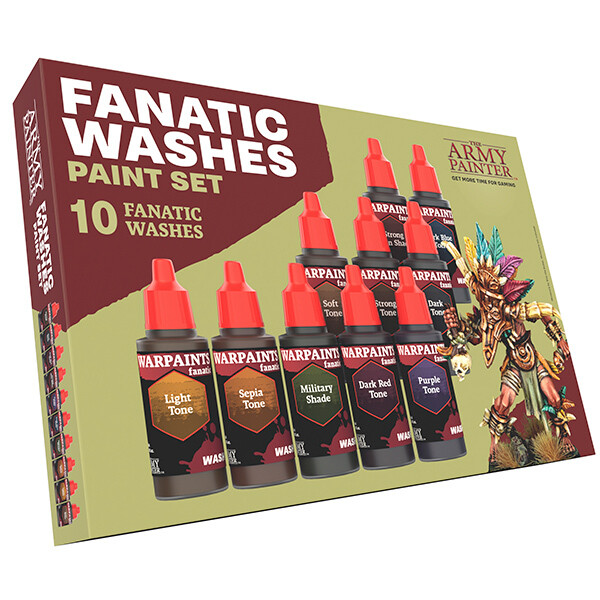 Army Painter:  Warpaints Fanatic Washes Paint Set