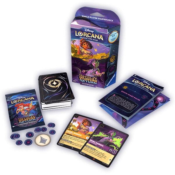 Disney Lorcana: Ursula&#39;s Return - Starter Deck (Amber &amp; Amethyst)