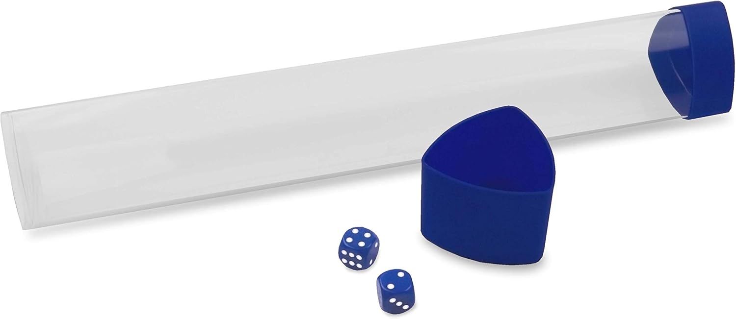 Playmat Tube with Dice - Blue