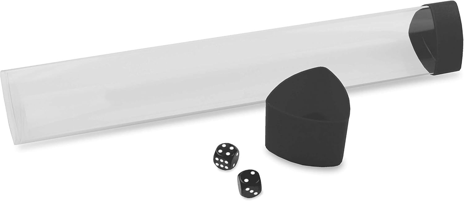 Playmat Tube with Dice - Black
