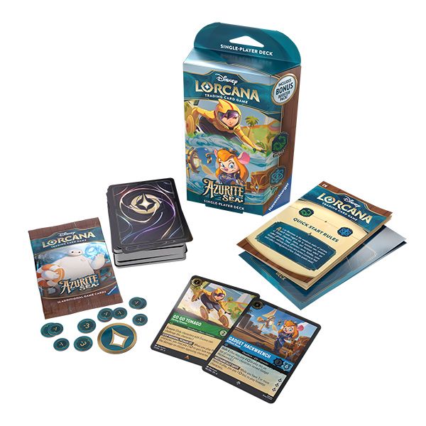 Disney Lorcana: Azurite Sea Starter Deck (Emerald &amp; Sapphire)