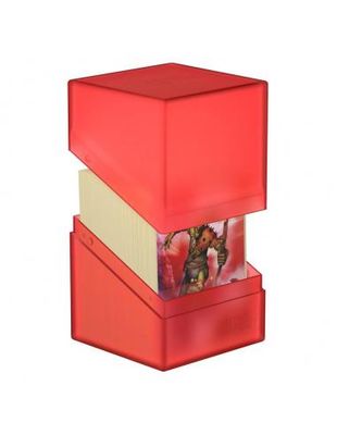 Ultimate Guard: Boulder 100  Transparent- Ruby