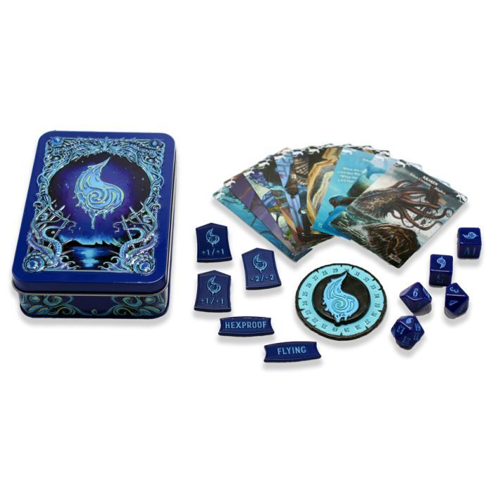 MTG: Token Set- Blue Mana Metal Token Set