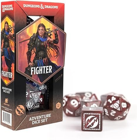 D&amp;D Adventure Dice - Fighter(red)