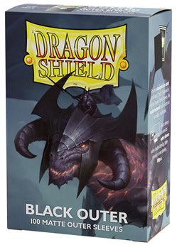 Dragon shield Sleeves: Standard Black Outer Sleeves (100ct)