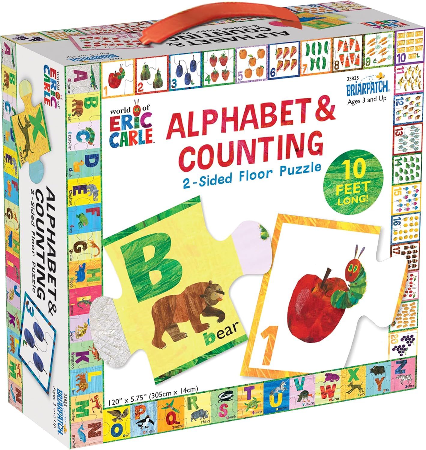 Eric Carle ABC/123 2- sided Floor Puzzle