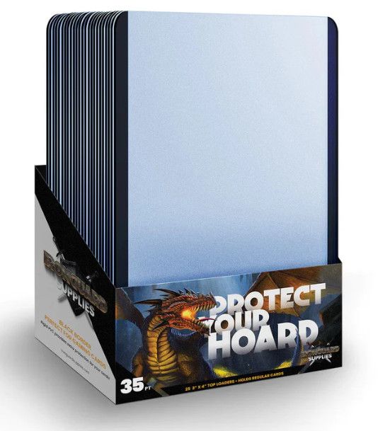 Iron Guard: Toploader 35pt / 3&quot;x4&quot; (25 Count) Black Pack