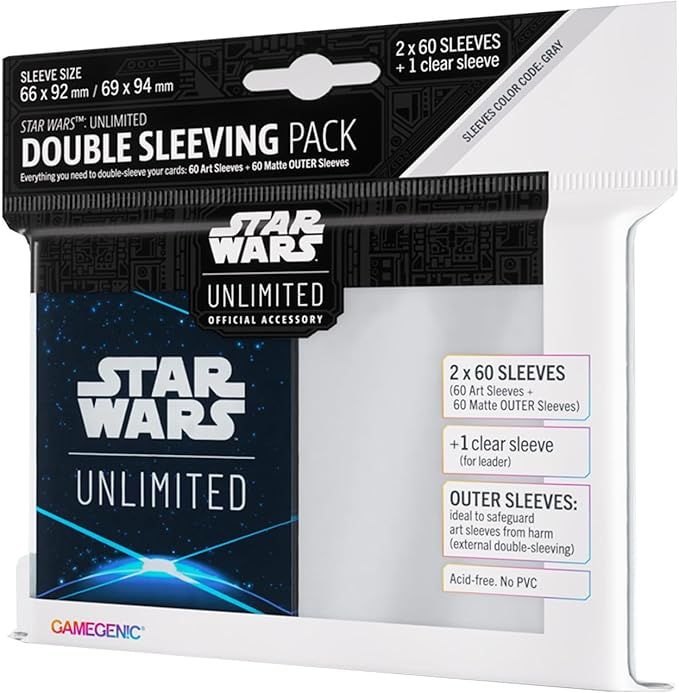 Star Wars: Unlinted Art Sleeves Double Sleeving Pack: Space Blue