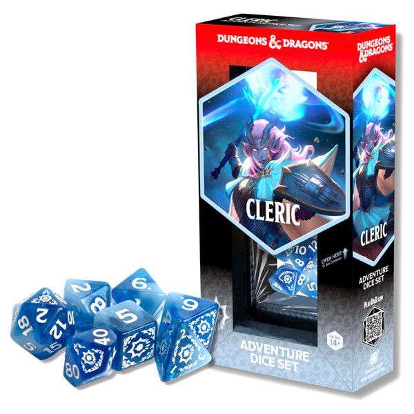 D&amp;D Adventure Dice - Cleric: White, Blue