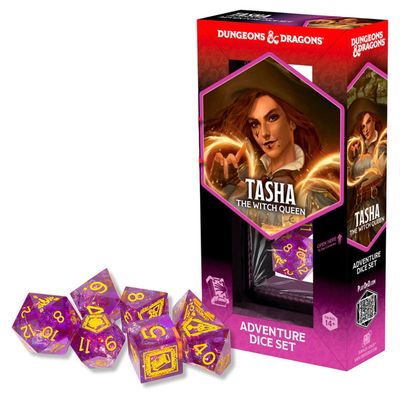 D&amp;D Adventure Dice - Tasha the Witch Queen: Sharp-Edged Dice Set