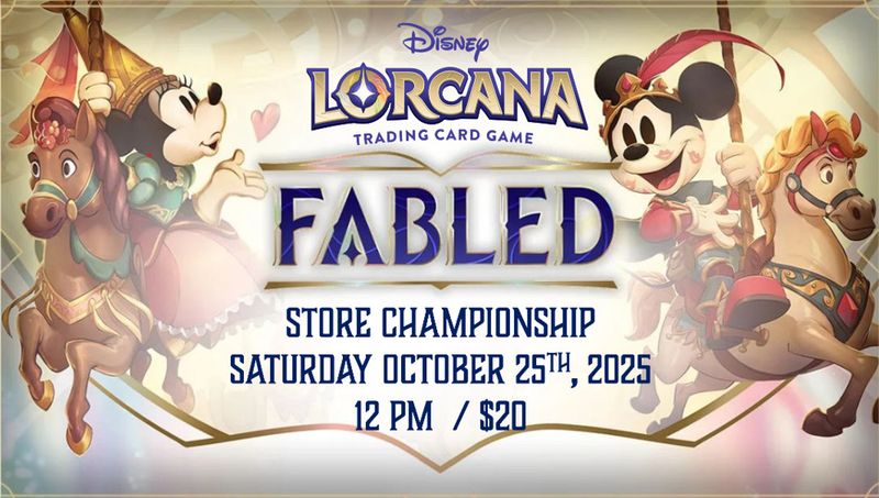 Disney Lorcana - Fabled Set Store Championship - October 25th, @ 12 pm  (JAX, FL)