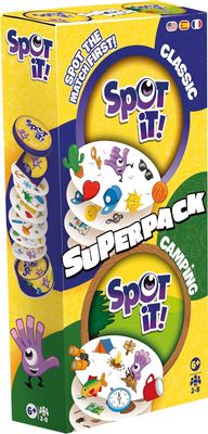 Spot It! Super Pack (2024 Refresh) Eco Big Box - Classic and Camping