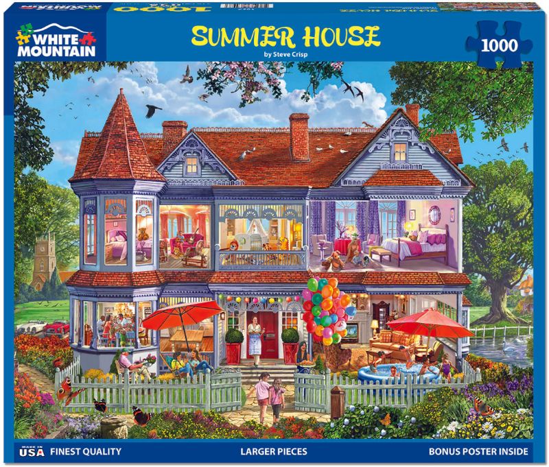White Mountain Puzzles: Summer House (1000 Piece Jigsaw)