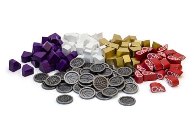 Wyrmspan: Upgrade Pack (Metal Coins &amp; Wooden Resources)