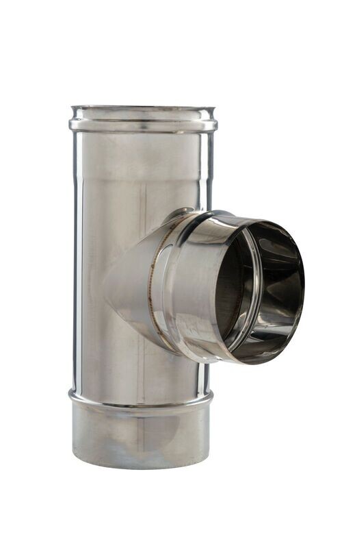 RACCORDO A T 90' MONOPARETE INOX 316