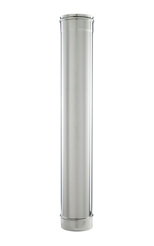 ELEMENTO DRITTO MONOPARETE ACCIAIO INOX 316 MM 945