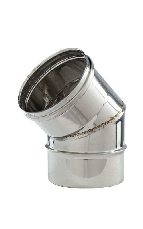 CURVA 45' MONOPARETE INOX 316