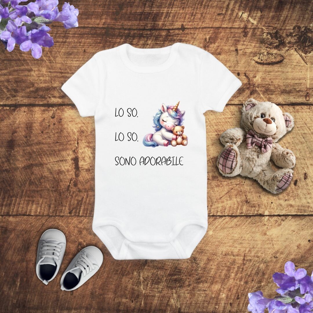 Body bimbo personalizzato con immagine e testo