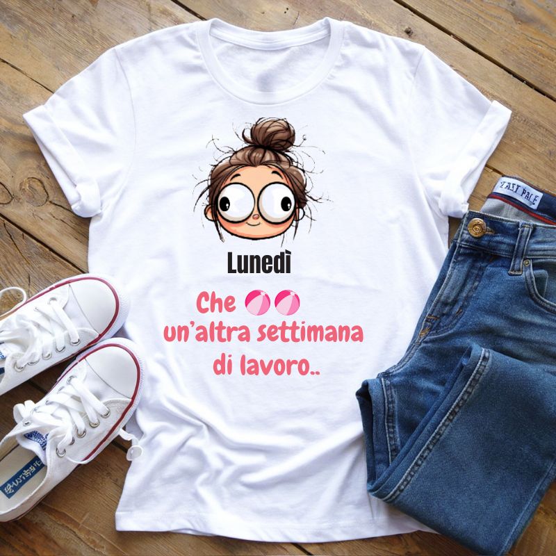 T-Shirt Settimana Lavorativa Lunedì