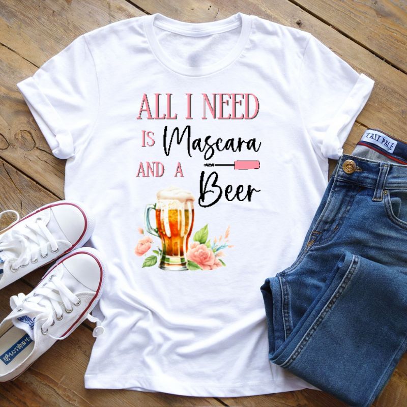 T-Shirt Mascara e Birra