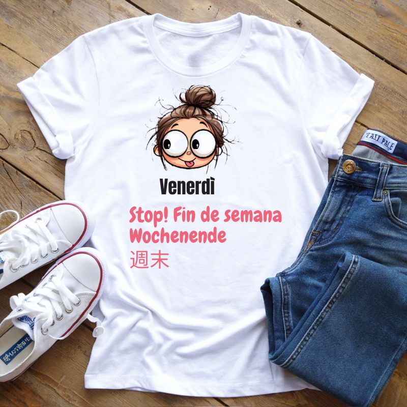 T-Shirt Settimana Lavorativa Venerdì